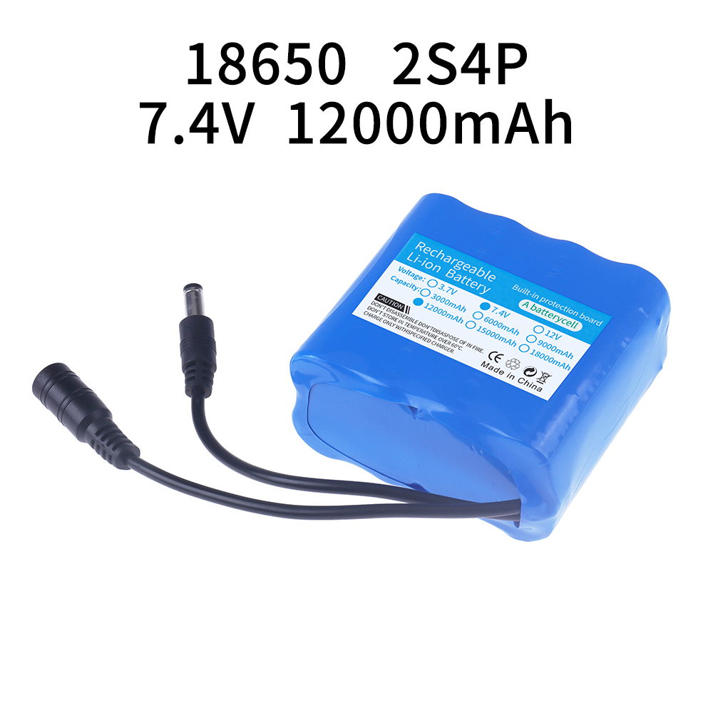 2S4P 18650 Lithium Battery 7.4 - огляд і ціна Rc Hobby Light