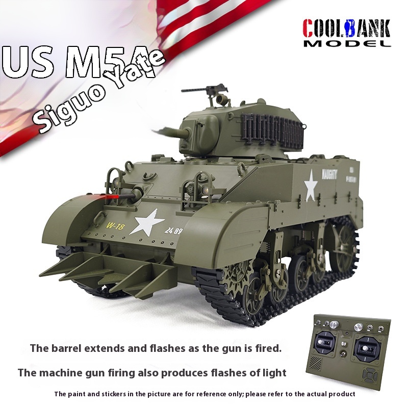 1:16 Rc Tank Usa Stuart M5a1 L - огляд і ціна Rc Hobby Light