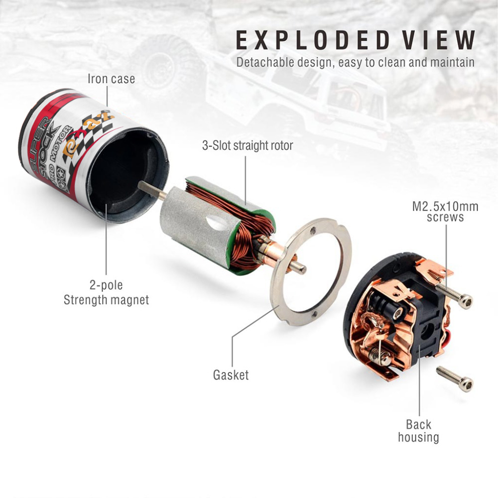 RCXAZ 540 Brushed Motor 12T-40 - огляд і ціна Rc Hobby Shop