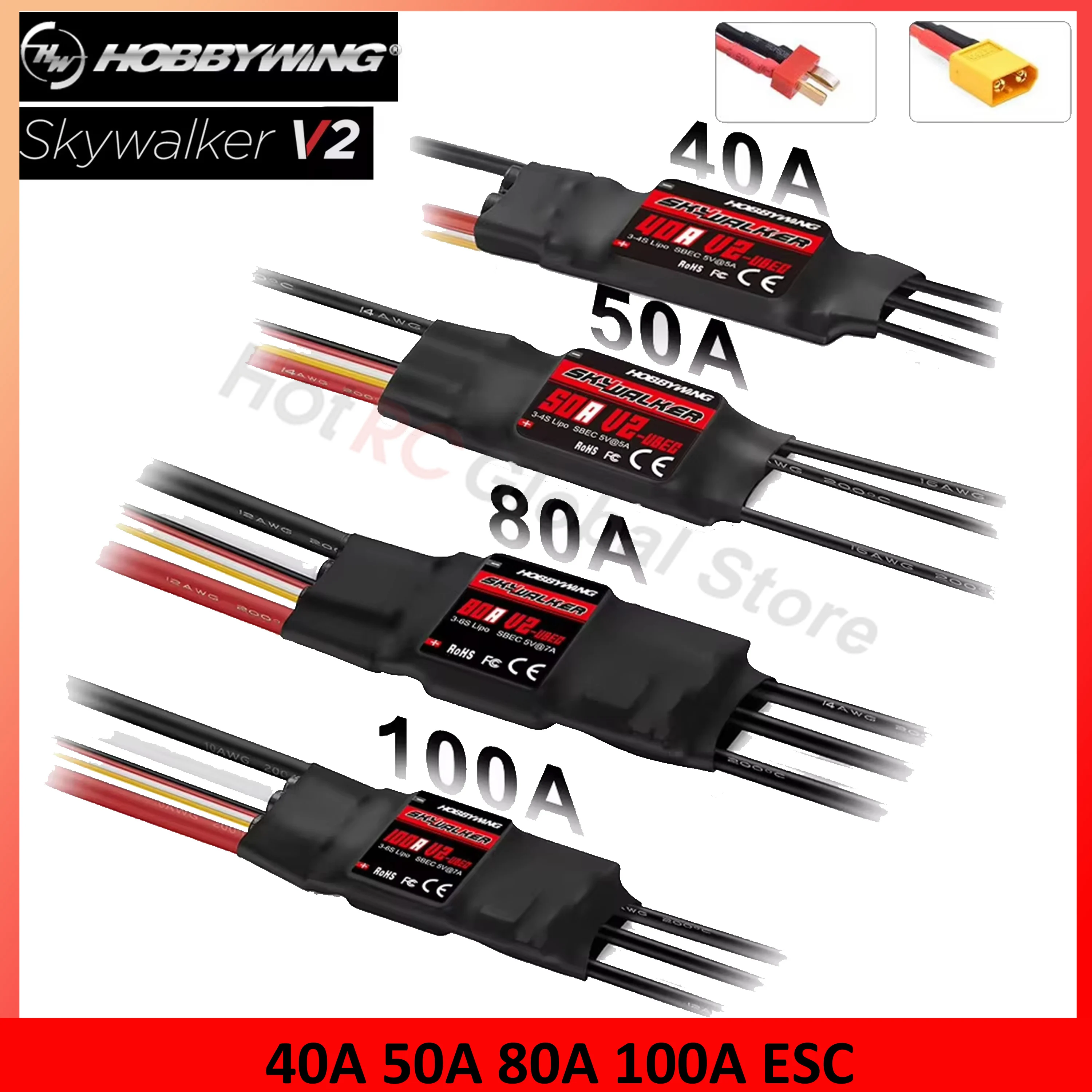 HOBBYWING Skywalker V2 Series  - огляд і ціна Rc Hobby Airplanes