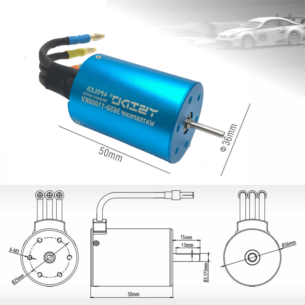 YSIDO 3650 Brushless Motor 60A - огляд і ціна Rc Hobby Shop