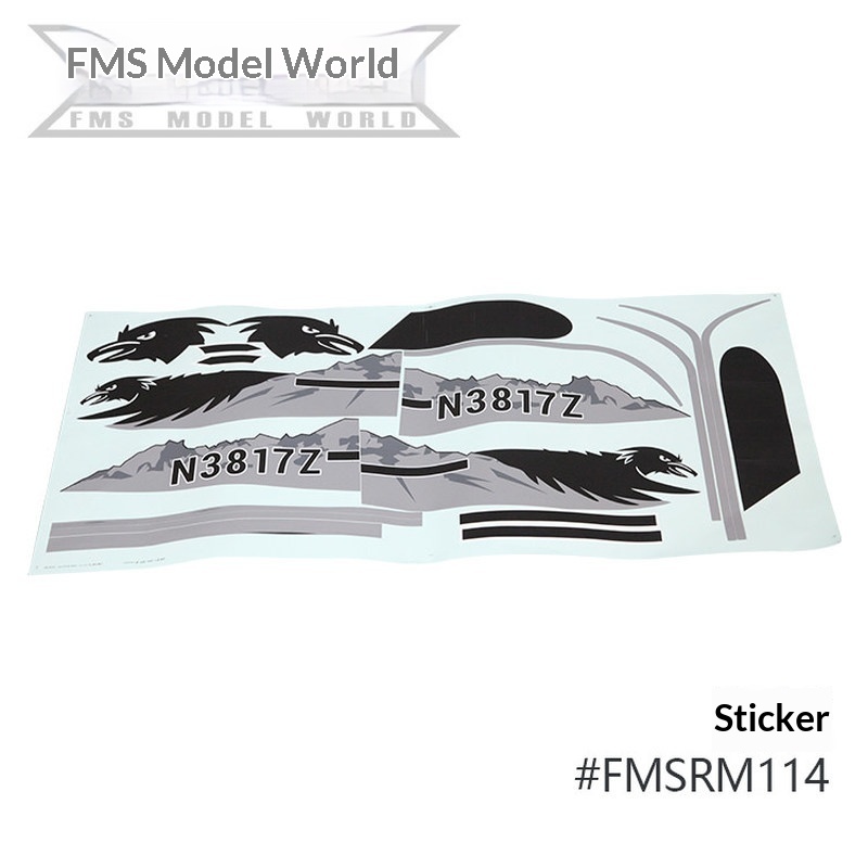 FMS RC Plane Decals For 1700mm - огляд і ціна Rc Hobby Airplanes